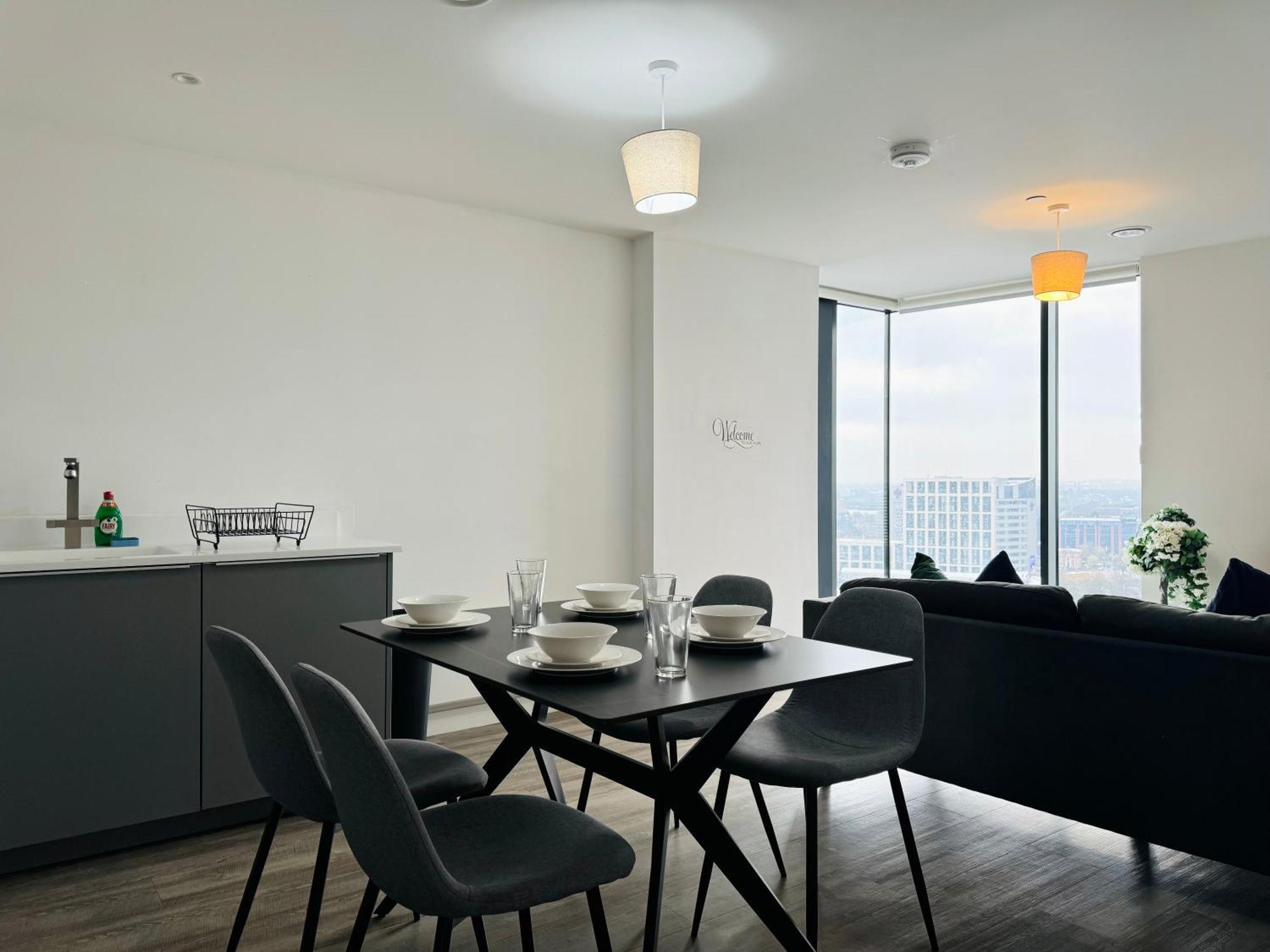 Premium Deals L Last-Minute Stay L 4 Min Walk To Birmingham Central Library L 18Th Floor 2 Bed 2 Bath City Centre Penthouse With Gym & Netflix By Jvt Short Lets Exteriér fotografie